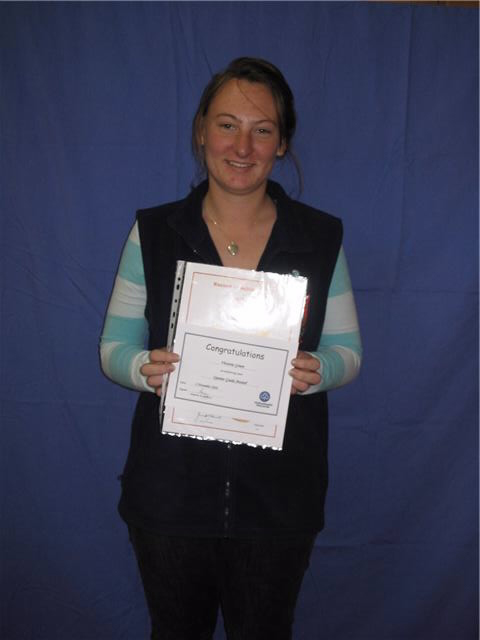 Victoria Green received the Queen�s Guide Award  